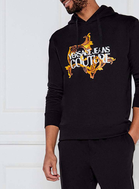 Versace/范思哲VJ 男士时尚奢潮印花连帽套头卫衣 79GAIE02 CF00E
