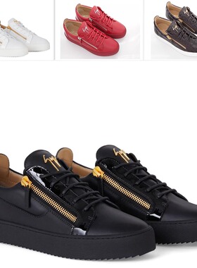 GIUSEPPE ZANOTTI GZ 正品时尚潮流 男士真皮低帮休闲鞋 RU00010