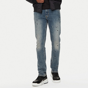 奢潮修身 男士 泼墨长裤 牛仔裤 CDWR2 Versace 77GAB5S0 范思哲VJ