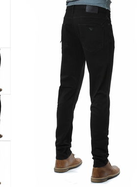 Armani/阿玛尼EA 男士时尚鹰标修身长裤牛仔裤 EM000121 AF14119