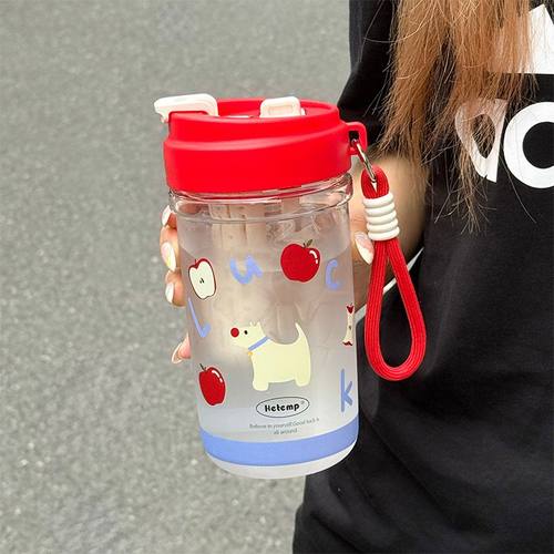 大容量高颜值可爱卡通塑料水杯