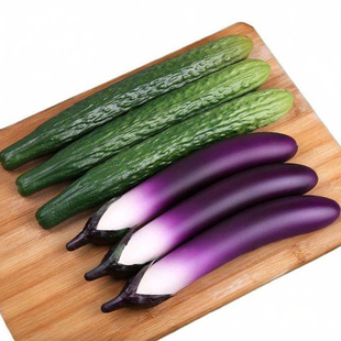 仿真蔬菜模型PU软手感茄子黄青瓜橱柜店铺装饰品写生拍摄影视道具