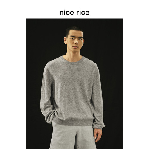 nicerice绵羊毛圆领羊毛衣