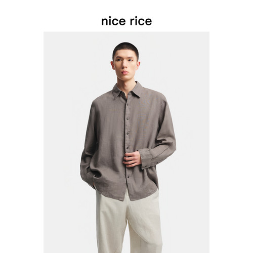 nicerice好饭直身亚麻休闲上衣