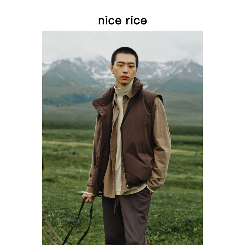 nicerice好饭90白鸭绒羽绒马甲