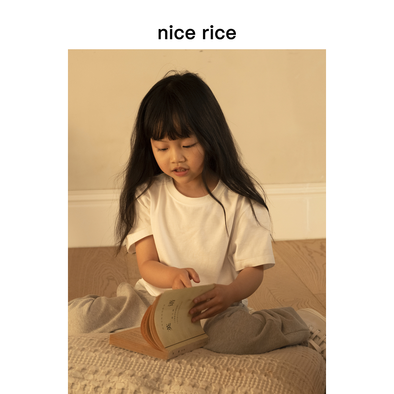 nicerice好饭圆领休闲短袖T恤