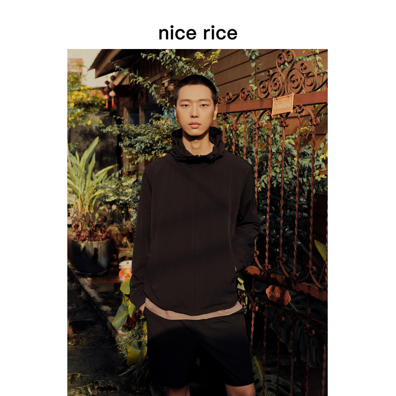 nicerice好饭拒水连帽夹克