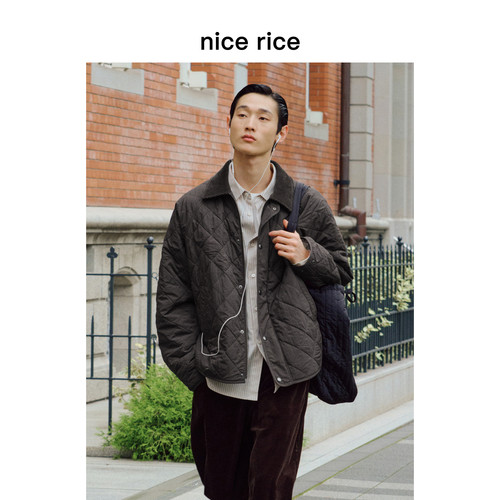 nicerice好饭大廓形绗缝棉服