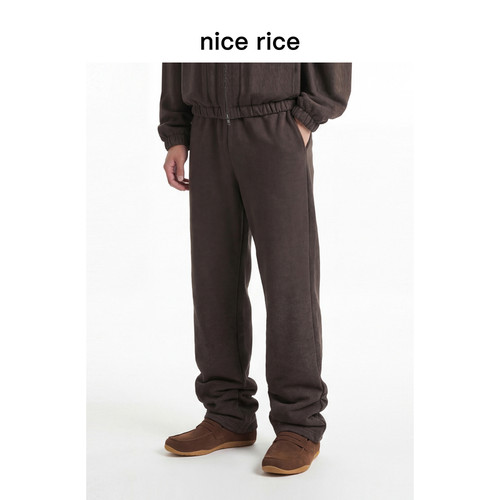 nicerice好饭宽松针织卫裤