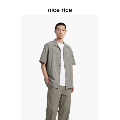 nicerice好饭宽松古巴领衬衫