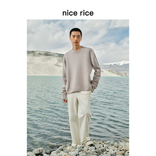 NGD11008 微弹棉混纺灯芯绒纹理内抽绳宽松休闲长裤 nice rice好饭