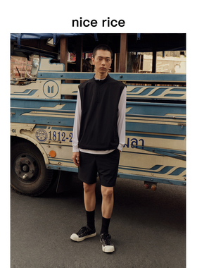 nice rice好饭 s.系列微弹轻量拒水防晒内抽绳运动短裤男NGC11066