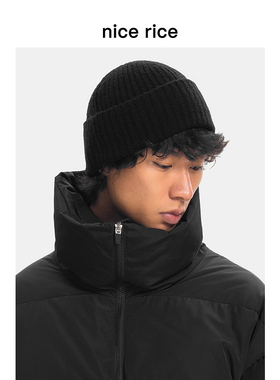 nice rice好饭 羊毛混纺温暖舒适冷帽毛线帽[商场同款]NCD32068