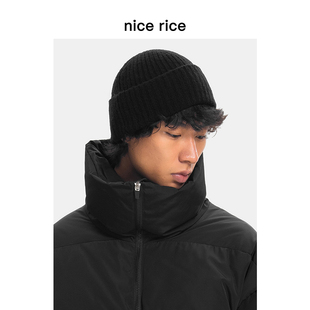 商场同款 羊毛混纺温暖舒适冷帽毛线帽 NCD32068 rice好饭 nice