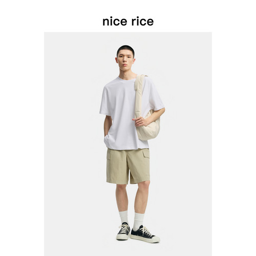 nicerice好饭大廓形工装短裤