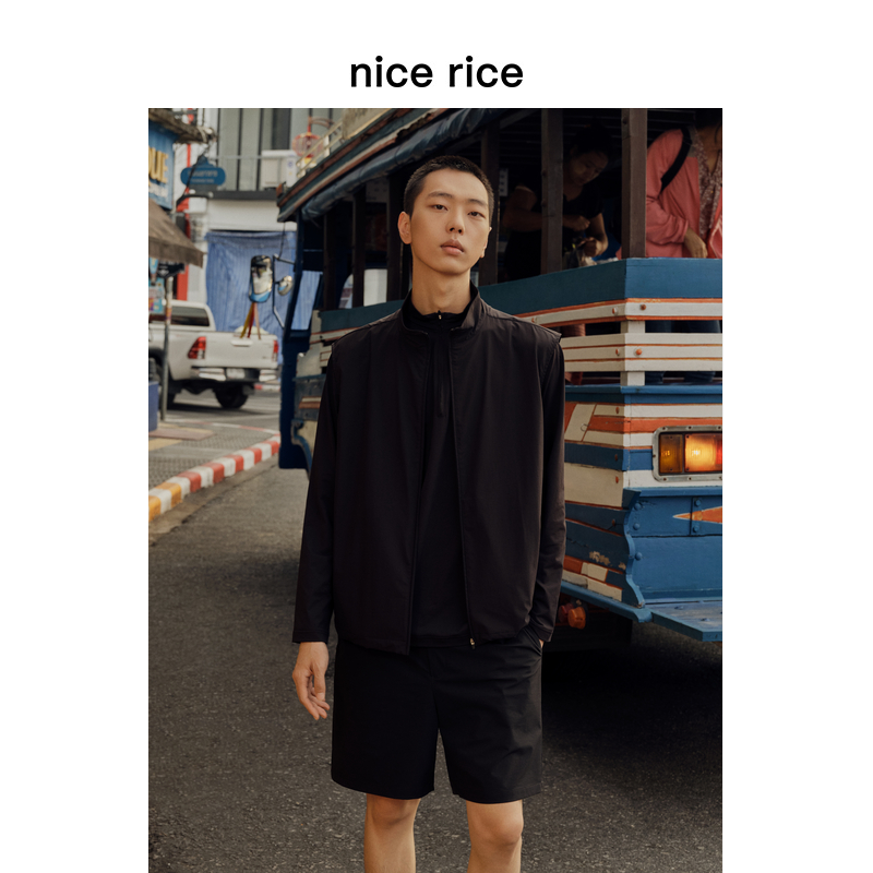nicerice好饭立领微弹马甲