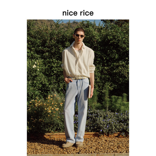 nicerice好饭直筒牛仔裤