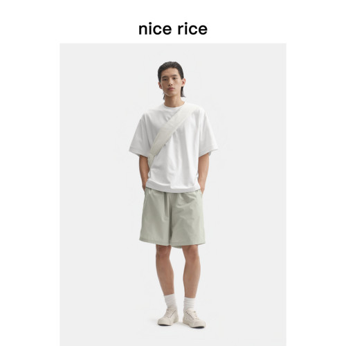 nicerice好饭抽绳宽松短裤男