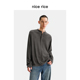 rice好饭 25秋季 新品 nice 250G亨利领直身打底长袖 T恤男NHQ02033