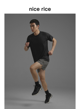 nice rice好饭 s.系列吸湿速干侧开衩直筒轻质梭织短裤男NHC11110