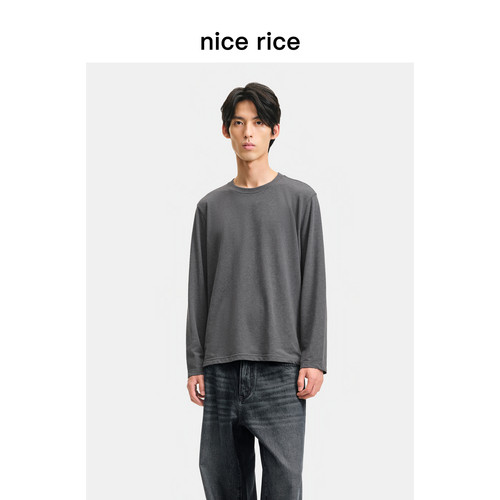 nicerice好饭直身长袖内搭T恤