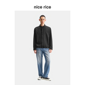rice好饭 25冬季 新品 nice 全棉直筒微锥猫须水洗牛仔裤 男NHD13056