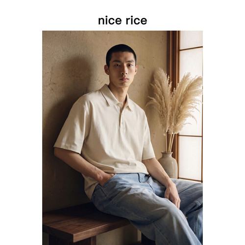 nicerice好饭直身polo短袖T恤