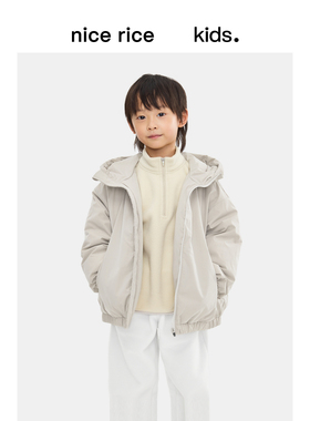 nice rice好饭 24秋冬童装廓形高领连帽羽绒服[商场同款]NGD10072