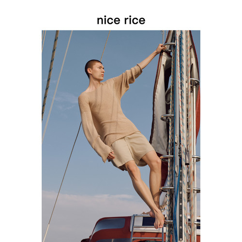 nicerice好饭宽松亚麻休闲短裤