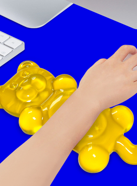 鼠标垫护腕手托防腱鞘炎家用电脑办公女生男电竞硅胶小号原创礼物