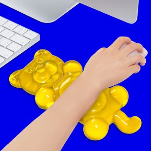 鼠标垫护腕手托防腱鞘炎家用电脑办公女生男电竞硅胶小号原创礼物