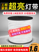 led灯带220v客厅家用吊顶三色软灯条户外超亮自粘灯带条防水线灯