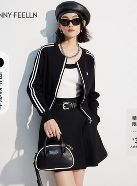 【折扣新降】商场同款FF||仿佛春夏季针织衫女开衫外套休闲撞色