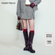 FF仿佛半身裙格子英伦风裙裤 半裙 高腰格纹A字裙短裤 2025秋季 新款