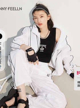 【折扣新降】商场同款FF||仿佛夏季黑色针织衫女提花无袖背心内搭