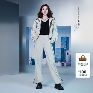 FF仿佛短外套薄款 复古运动防水休闲抽绳百搭轻薄外套 2025春季