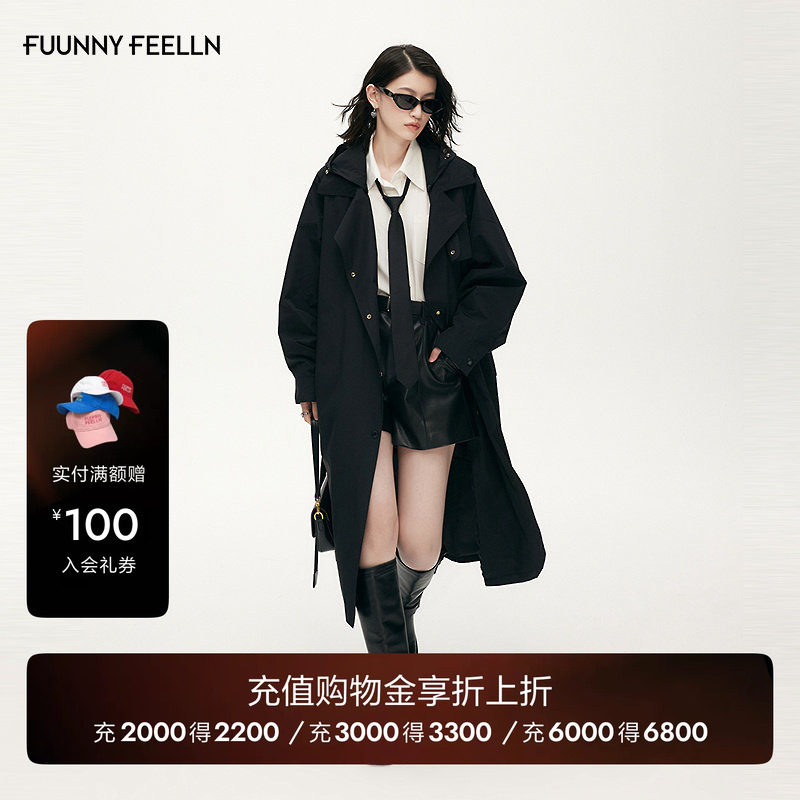 【羽绒风衣】FF仿佛风衣外套