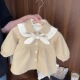 女童外套秋装 儿童洋气风衣女宝宝衣服翻领百搭上衣春秋潮 2025新款