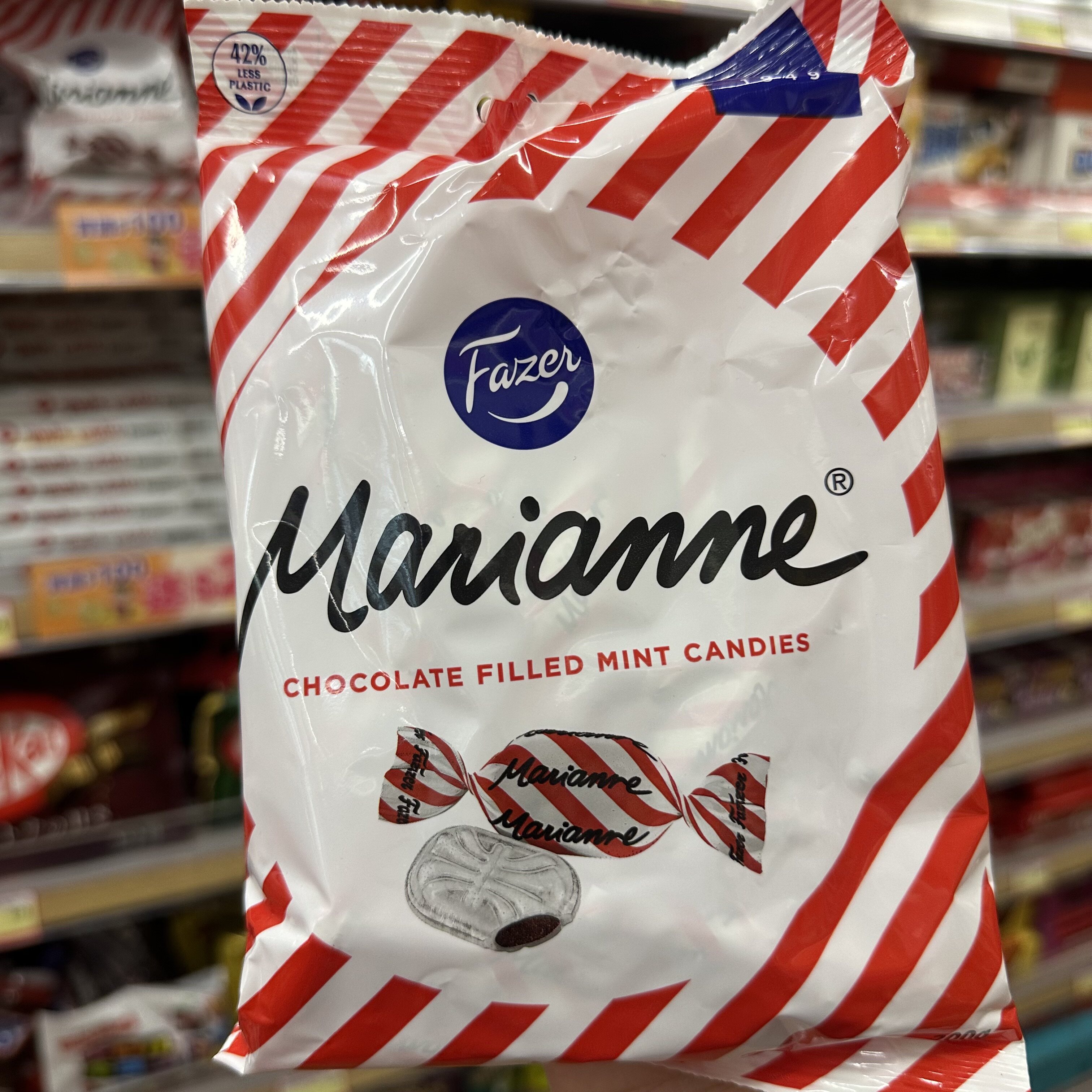 香港代购 芬兰进口FAZER朱古力夹心薄荷糖 零食进口巧克力薄荷糖
