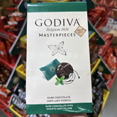 香港代购 GODIVA歌帝梵薄荷夹心黑巧克力土耳其进口盒装 115g