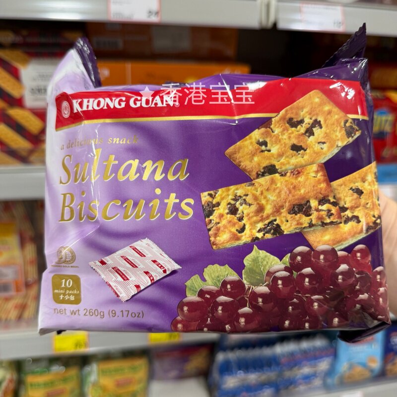 康元葡萄提子夹心饼干260g