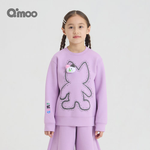 Qimoo淇木秋季男女童卡通卫衣