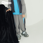 淇木25夏季 新款 童装 Qimoo 男女童拼色设计潮酷长裤 子QSS2KP157A