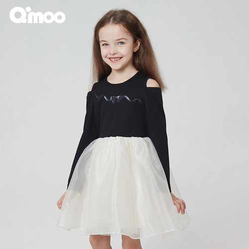 qimoo淇木女童连衣裙春季