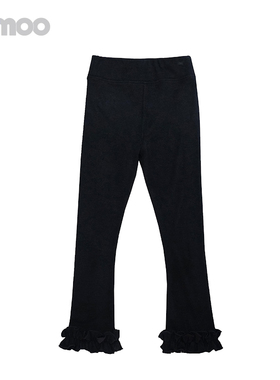 Qimoo淇木秋季新款童装女童喇叭宽松休闲打底裤子QCL3KP314C