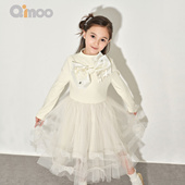 Qimoo淇木童装 女童mini舞会连衣裙QWM1LP141A 商场同款 26春季 新款