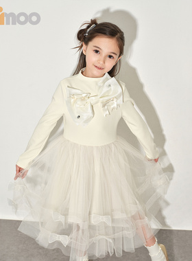 Qimoo淇木童装26春季新款商场同款女童mini舞会连衣裙QWM1LP141A