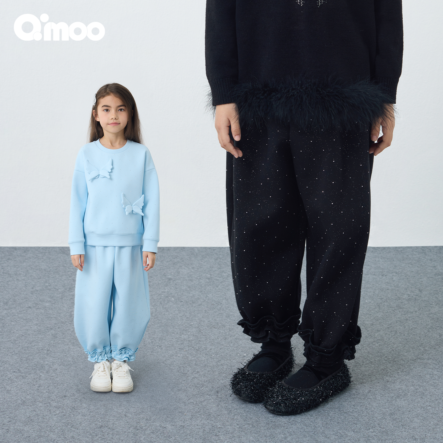 女童时尚休闲花苞舒适束脚卫裤