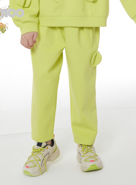 Qimoo淇木商场同款童装女童宽松休闲长裤裤子QCL1KC109A