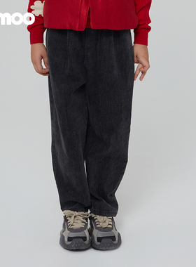 Qimoo淇木商场同款童装男童宽松休闲长裤裤子QCL1KP165A